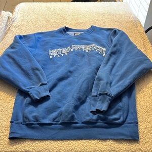 Vintage Steve & Barry's Central Connecticut Blue Sweater